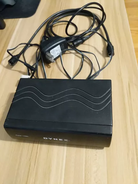 DYNEX WS-007 RF MODULATOR Audio Video Signal CONVERTER with cables - Tested