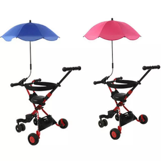 Baby Carriage Umbrella Balcony Sun UV Sunshade Clip On Screw Protection Clamp