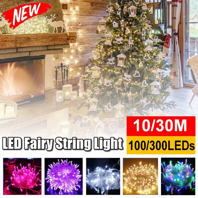 10M-30M LED Fairy String Lights Waterproof Christmas Tree Garden Party Outdoor