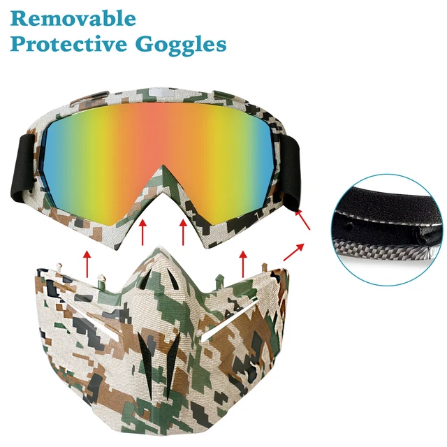 Winter Snow Sport Goggles Face Mask Snowboard Ski Snowmobile Sun Glasses Eyewear