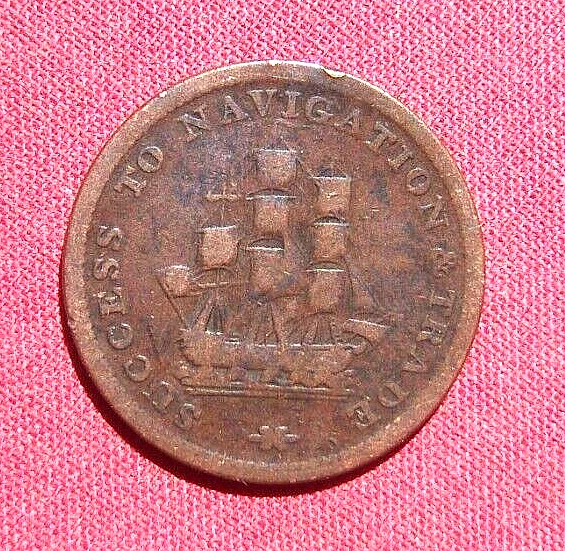18l5  Nova Scotia  "Success to Navigation & Trade"  Half Penny Token