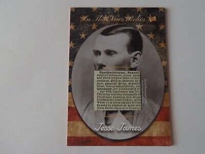 2018 In The News Relics Mementos Edition Jesse James Card #ITNM-JJ