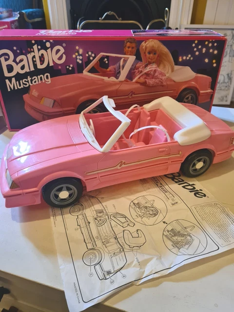 Barbie Mustang Car, Convertible, Pink