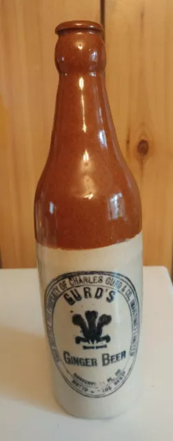 Antique Charles Gurd & Co. Ltd. Montreal Stone Ginger Beer Bottle