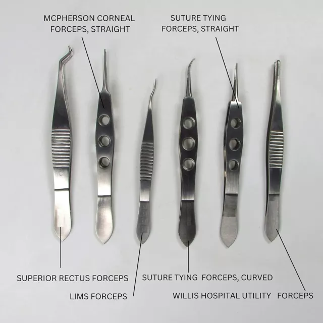 Corneal Forceps Suture Tying Forceps Lims Forceps Ophthalmic Instrument