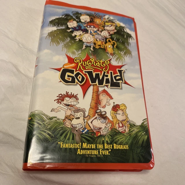 RUGRATS GO WILD VHS Orange Tape 2003 Nickelodeon The Wild Thornberrys ...
