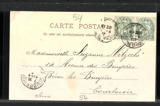 CPA Nancy, Place Saint-Jean et Temple protestant 1903 2