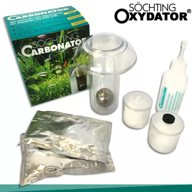 Söchting Carbonator + Carbonator Nachfuellpack para Acuarios Hasta Cada 250L CO2 3