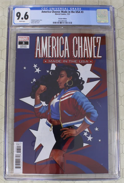 AMERICA CHAVEZ MADE IN THE USA #3 CGC 9.6 VARIANT cover 1st Catalina (Marvel)
