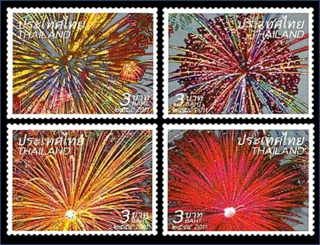 Thailand Stamp 2011 New Year - Fireworks 2 nd Series ST