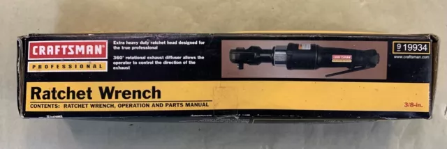 Brand New! CraftMan Pro series 3/8in Drive Air Ratchet Wrench Tool 70 Ft-lbs