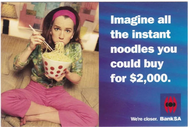 V14131 Australia Avant Card #14131 BankSA Visa Debit Unicard postcard