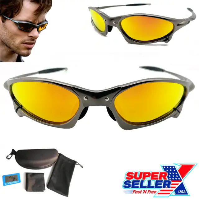 Metal-X Penny Cyclops Sunglasses Polarized Fire Iridium UV400 Lenses - USA