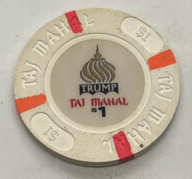 Trump Taj Mahal $1 Casino Chip Atlantic City New Jersey