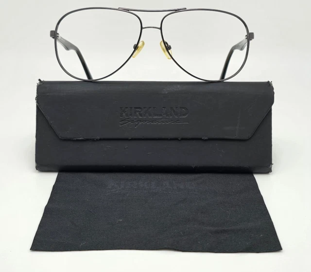 KIRKLAND SIGNATURE KS #67 Missoula Gunmetal Aviator Eyeglasses