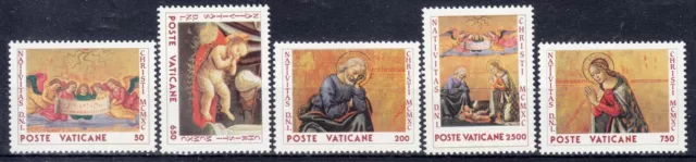 2)  Vatikan 1990  "" Weihnachten    " Mi.Nr: 1018 - 22  (4436)