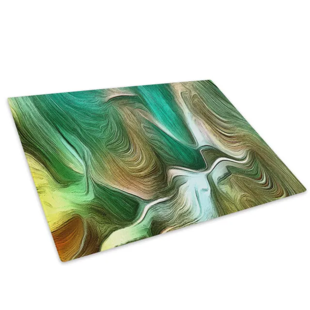 Marble Yellow Green Blue Glass Chopping Board Kitchen Worktop Saver Protector