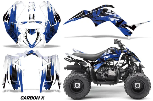 Graphics Kit Decal Sticker For Yamaha Raptor 90 YFM90 16-UP CarbonX Blue