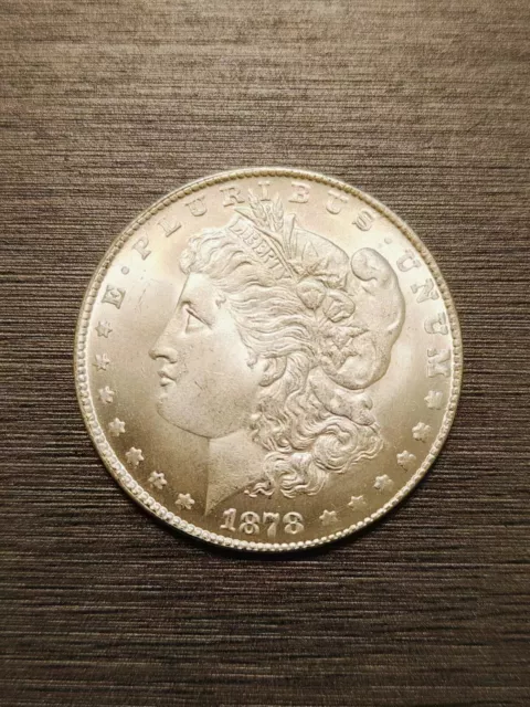 1878 S Morgan Dollar BU Uncirculated Mint State 90% Silver $1 US Coin Hot！