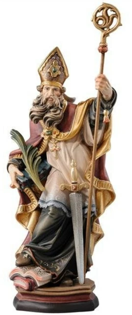 STATUE DE SAN Giovanni Battista CM 20 IN Bois La à Val Gardena