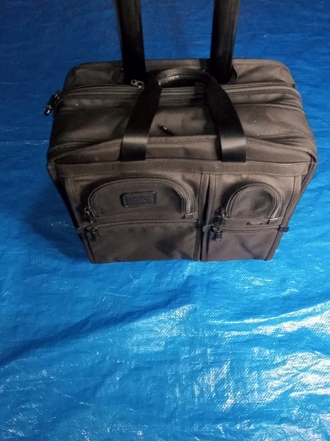 TUMI Alpha Rolling Wheel-a-way Carry-on Ballistic overnight suitcase 26103dh 17”