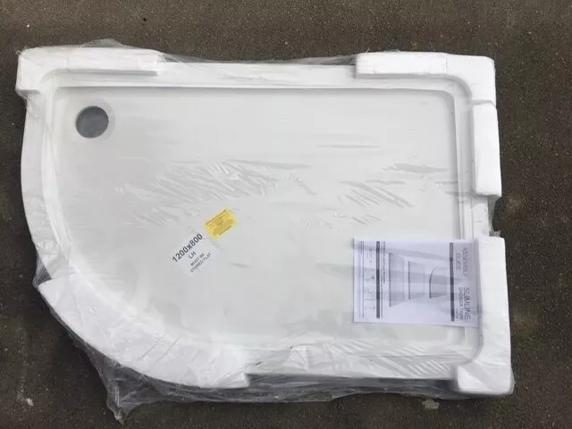Offset Deep Shower Tray CABIN *MAXI*100 x 80cm depth: 24cm-10 Years  Warranty