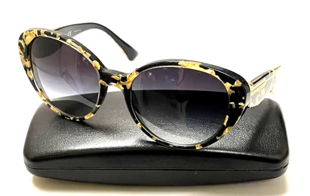 DOLCE & GABBANA DG 4198 2745/8G Black Marble Plastic Women's Sunglasses