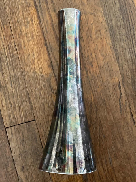 Bamboo Sambonet Silver Plated Single Vase - Small