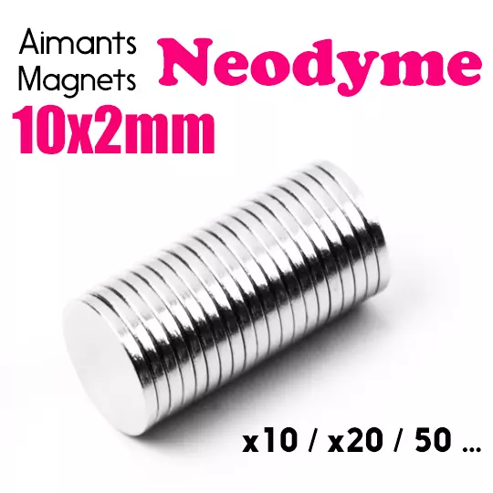 50x Mini Aimants Neodyme Neodymium Magnets Disque Rond Fort Puissant 5mm X  2mm