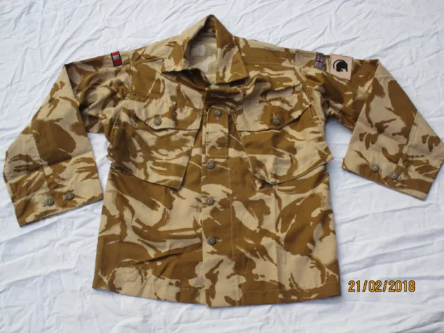 Jacket Combat Tropicale Desert DPM, Tgl 160/104, Medio-Corto, Dwr & 4th Armd.bde