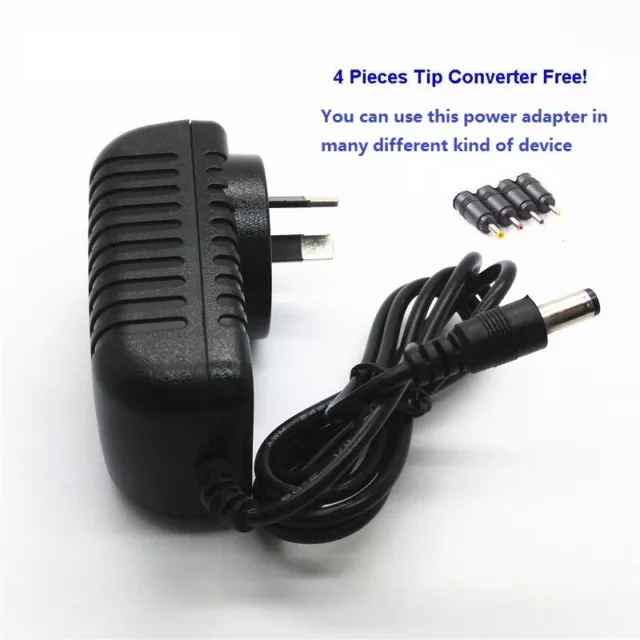 AU 12V Power Supply Adapter For Seagate Freeagent Desktop External Hard Drive