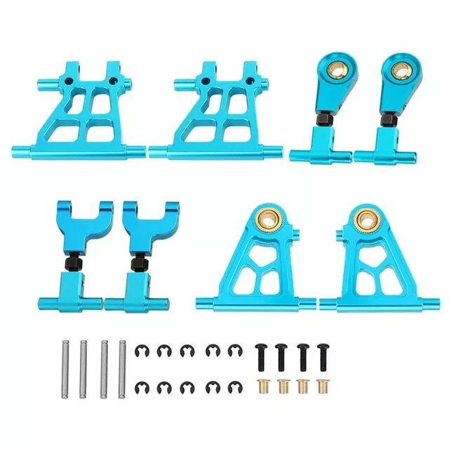 8pcs Alloy Front Rear Upper Lower Suspension Arms Kit for Tamiya TT02 1/10 RC