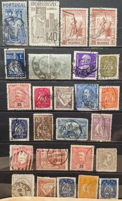 Alte Briefmarken Sammlung Portugal, gestempelt, 1