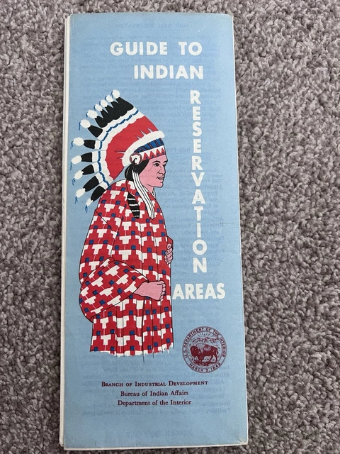 VINTAGE 1950S GUIDE to Indian Reservation - Vintage 1950s Guide To Indian Reservation Areas USA.webp