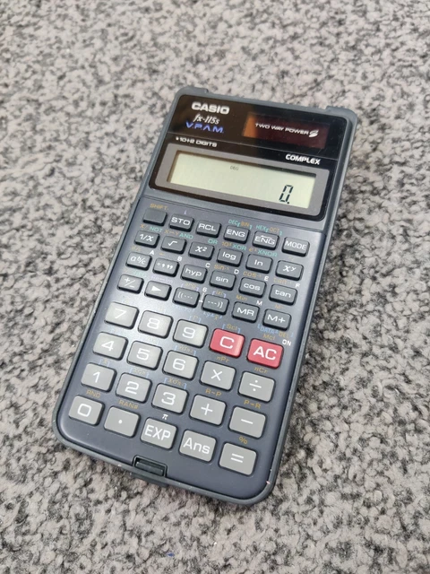 CASIO FX-115S VPAM Scientific Calculator with Cover - Grey - Tested £6. ...
