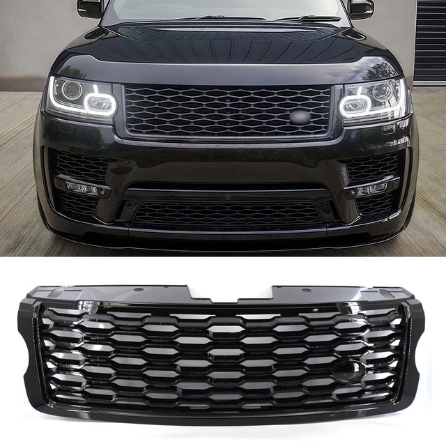 Gloss Black Honeycomb Front Bumper Grille For Land Rover Range Rover Vogue L405 (2013-2017) - Replaces LR055880