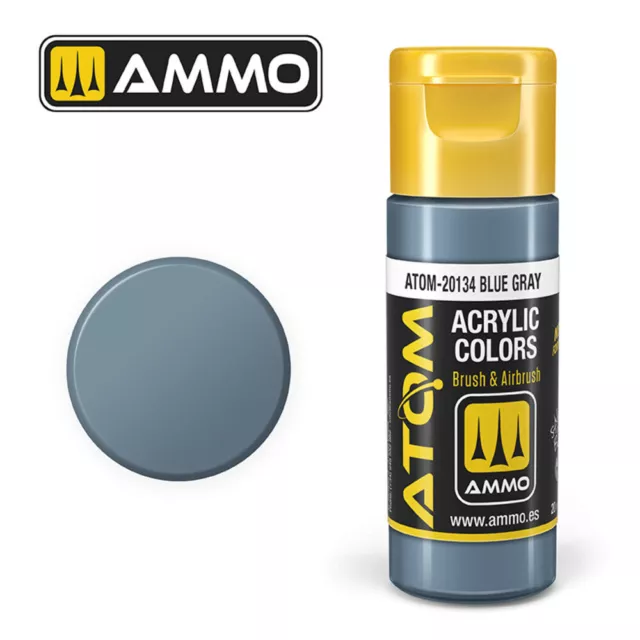 Ammo MIG ATOM-20134 - ATOM COLOR Blue Gray 20ml - Neu