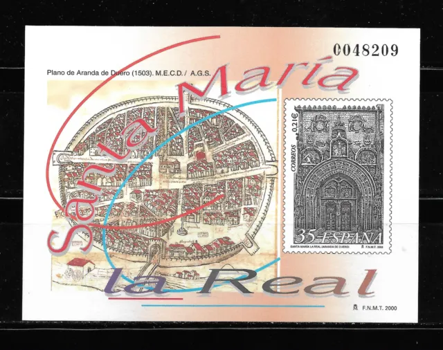 España 2000, Prueba Oficial Edifil 73 Sta. María La Real.   Mnh.