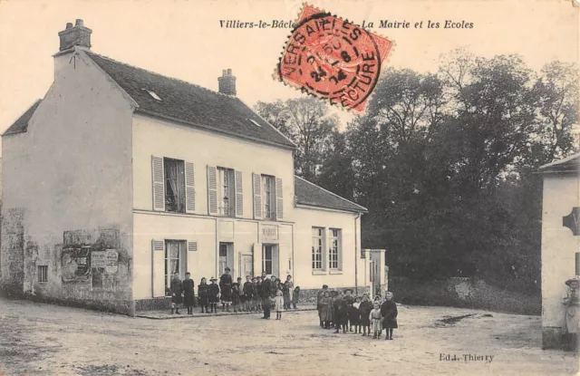 Cpa 91 Villiers Le Bacle / La Mairie / Les Ecoles / Enfants