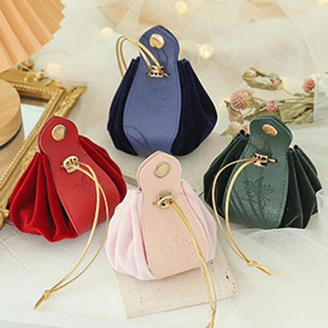 Luxe Boutique Cordon Cadeau Sacs Anniversaire Mariage Fête Cuir PU Sachets