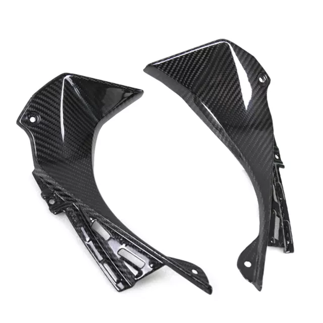 Real Carbon Fiber Air Intake Vent Cover For 2019 - 2023 ZX6R Gas Tank Side Cover