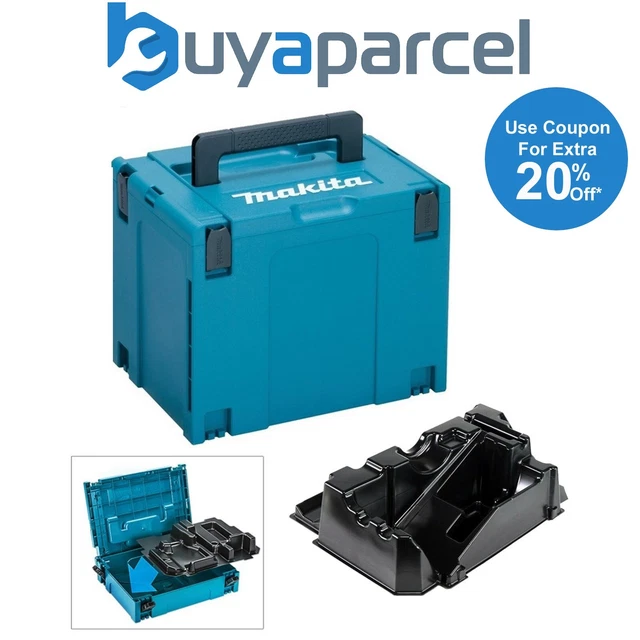 MAKITA MAKPAC 4 Tool Case + 2 Tool Inlay for DHP485 DHP482 DHP458 ...