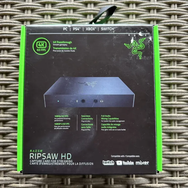 NEW Razer Ripsaw HD Game Streaming Capture Card - SEALED *SAME DAY SHIPPING*