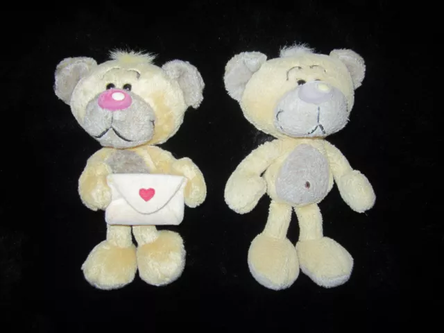 Lot de 2 peluches PIMBOLI ami de Diddl vintage plush 17cm