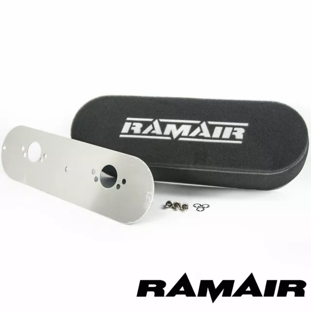 RAMAIR Performance Doppel Carb Luftfilter mit Grundplatte Pro Su HS4 Bolzen Auf