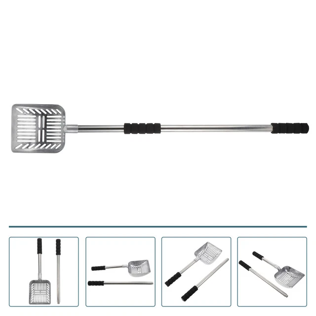 Pala para perros pala para gatos de metal pala para basura aleación de aluminio