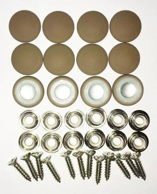 12 Dura Snap Upholstery Buttons Medium Gray Choice Of Size And Screws