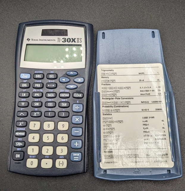 TEXAS INSTRUMENTS TI30X IIS Scientific Calculator Solar Cover Case