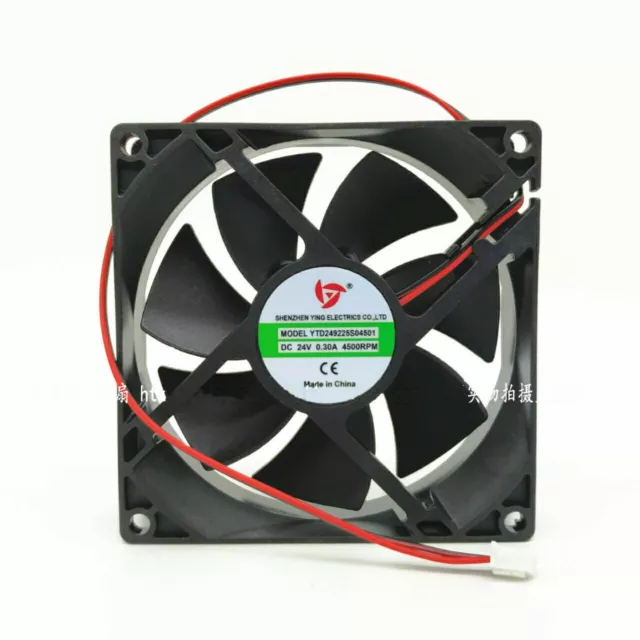 1PC Yingtian YTD249225S04501 24V 0.30A 2-wire welding machine cooling fan