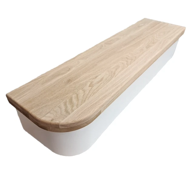 OAK BULLNOSE TREAD And White Primed Riser R/L – With Nosing £185.20 ...